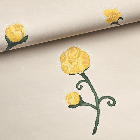 Schumacher Backdrop X Schumacher Rhinestone Cowboy Bright Yellow Wallpaper