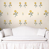 Schumacher Rhinestone Cowboy Bright Yellow Wallpaper
