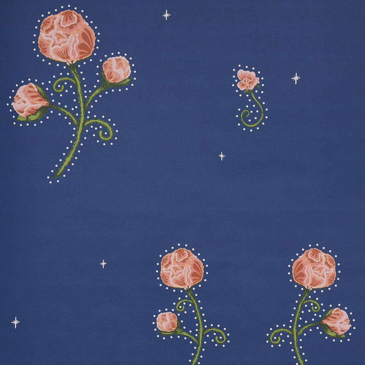 Schumacher Backdrop X Schumacher Rhinestone Cowboy Clean Blue Wallpaper