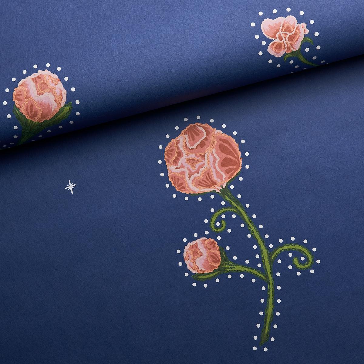 Schumacher Backdrop X Schumacher Rhinestone Cowboy Clean Blue Wallpaper