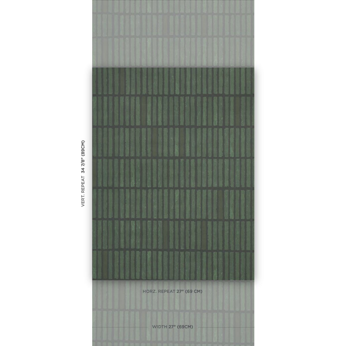 Schumacher Backdrop X Schumacher Wabi-Sabi Moss Wallpaper