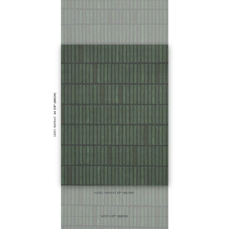 Schumacher Backdrop X Schumacher Wabi-Sabi Moss Wallpaper