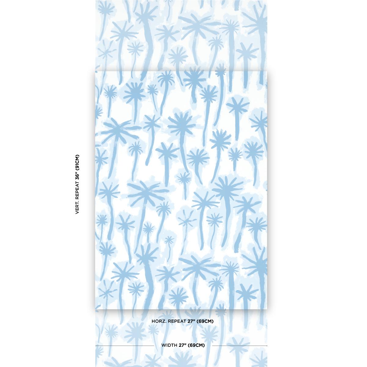 Schumacher Palmitas Mist Wallpaper