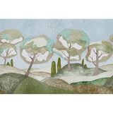 Schumacher Forest Hills Panel Set Sky Wallpaper