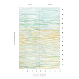 Schumacher Terra Panel Set Jade Wallpaper