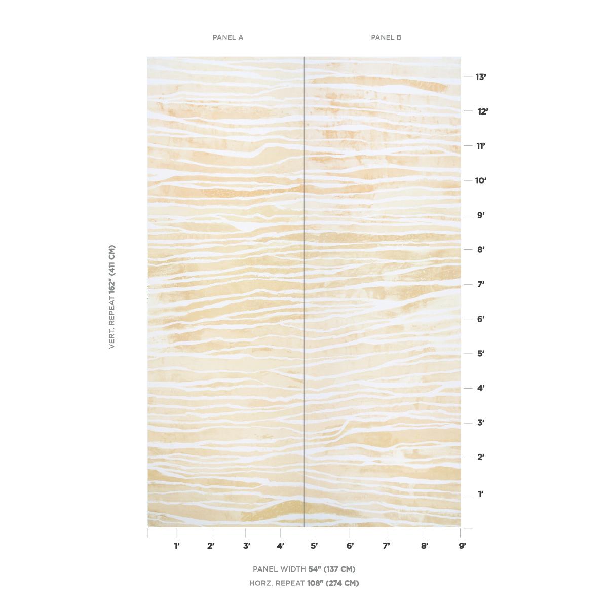 Schumacher Terra Panel Set Erosion Wallpaper