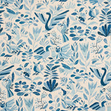 Schumacher Canopy Blue Birds Wallpaper