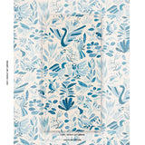 Schumacher Canopy Blue Birds Wallpaper