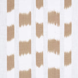 Schumacher Izmir Ikat Stripe Sand Fabric