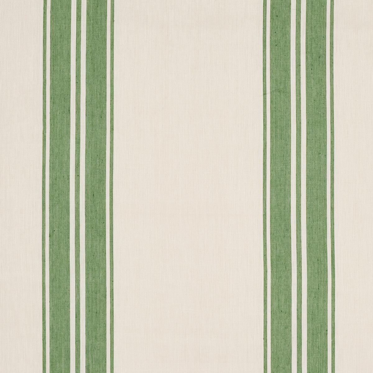 Schumacher Brentwood Stripe Leaf Green Fabric