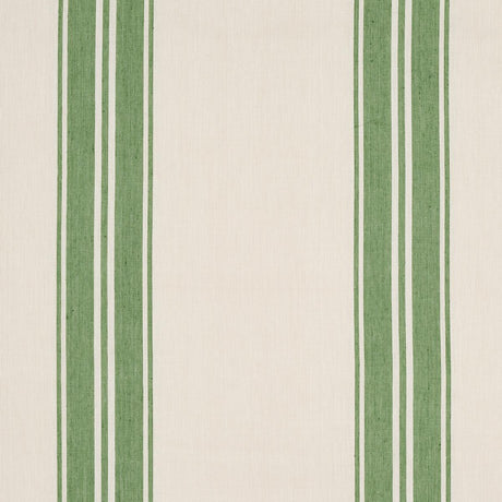 Schumacher Brentwood Stripe Leaf Green Fabric