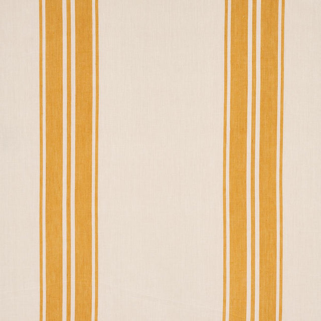 Schumacher Brentwood Stripe Yellow Fabric