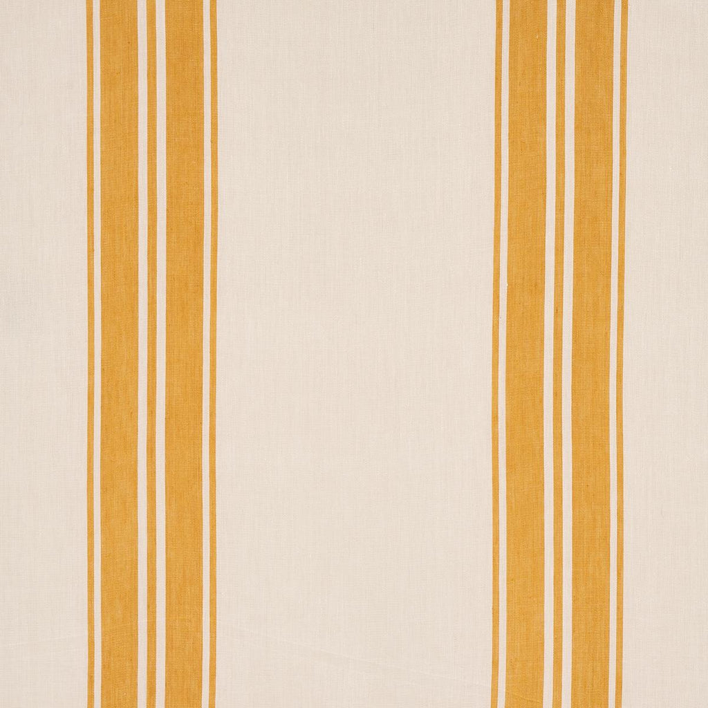 Schumacher Brentwood Stripe Yellow Fabric