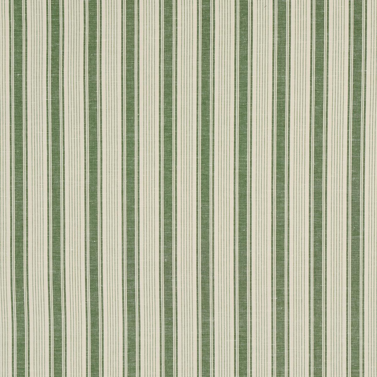 Schumacher Ojai Stripe Leaf Green Fabric