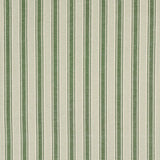 Schumacher Ojai Stripe Leaf Green Fabric