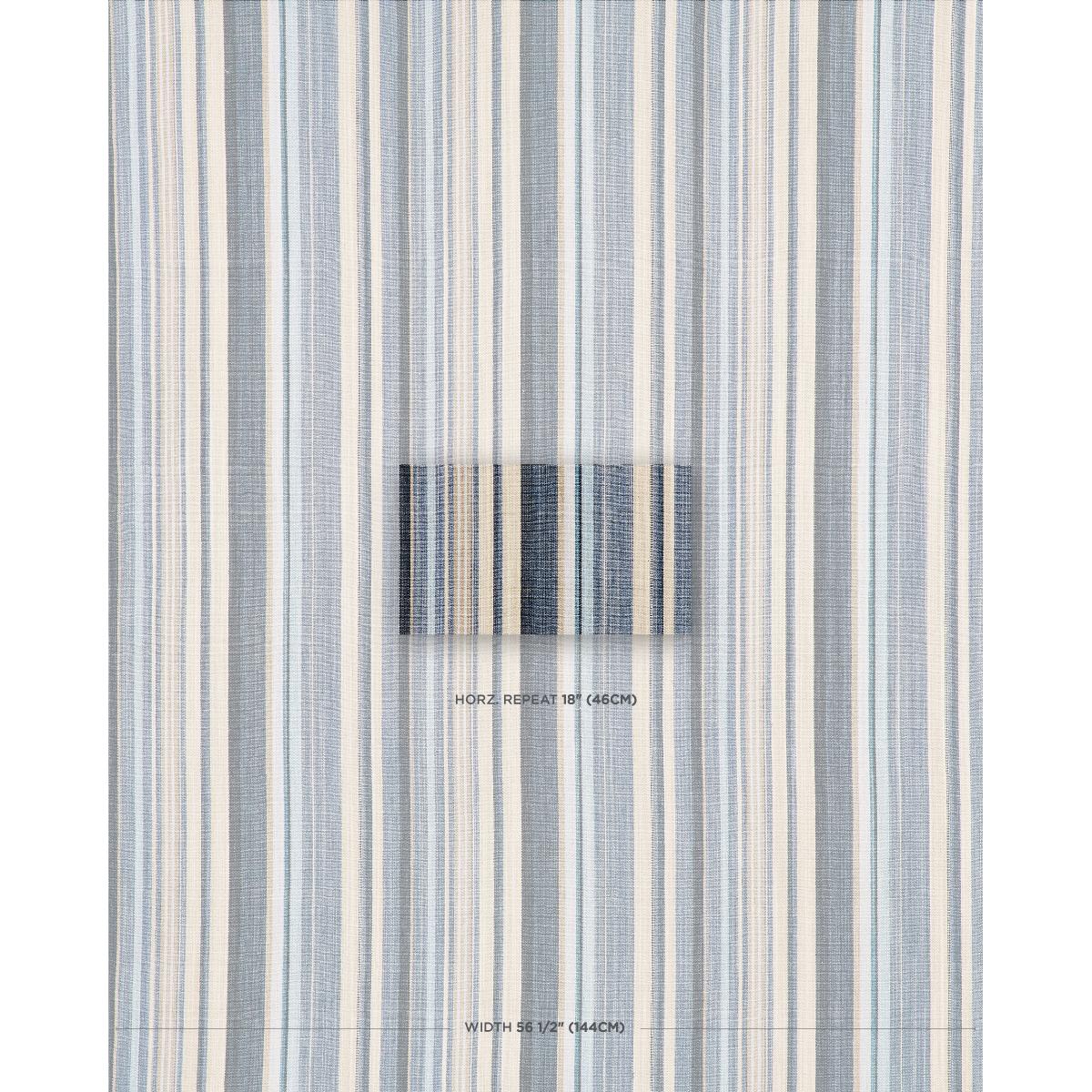 Schumacher Nevado Denim Blue Fabric