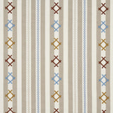 Schumacher Rhodes Stripe Neutral Fabric