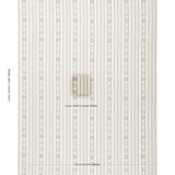 Schumacher Rhodes Stripe Neutral Fabric
