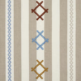 Schumacher Rhodes Stripe Neutral Fabric