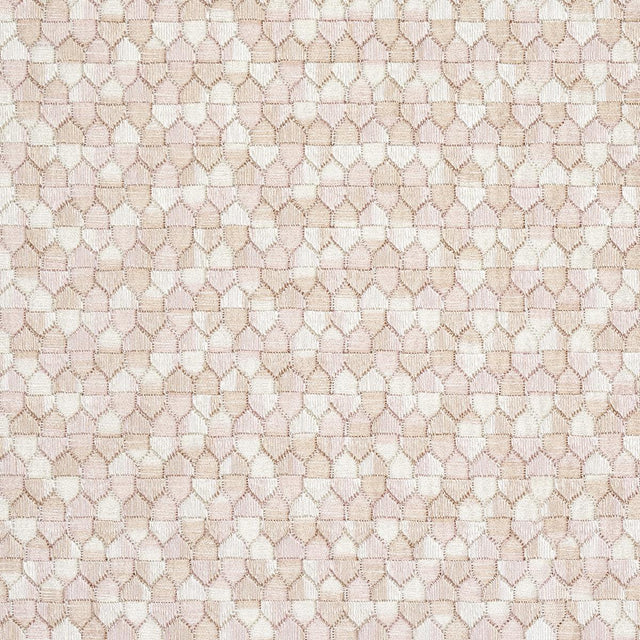 Schumacher Ivins Embroidery Blush Fabric