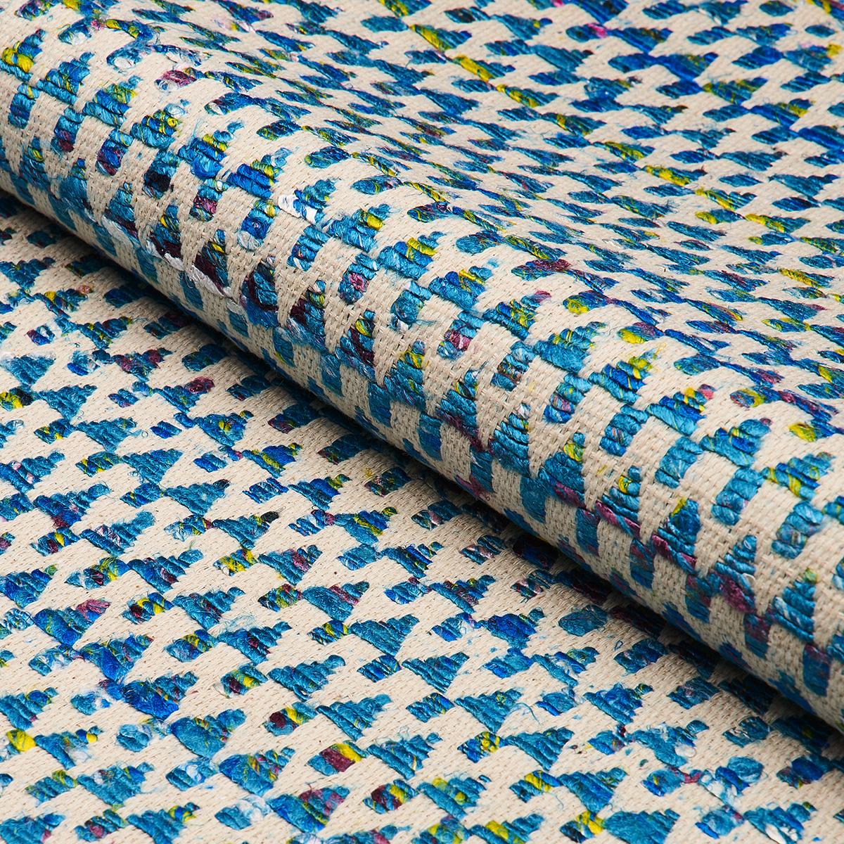Schumacher Idora Peacock Fabric