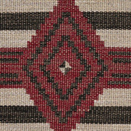 Schumacher Manta Performance Red & Black Fabric