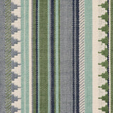 Schumacher Zuni Stripe Aqua Fabric