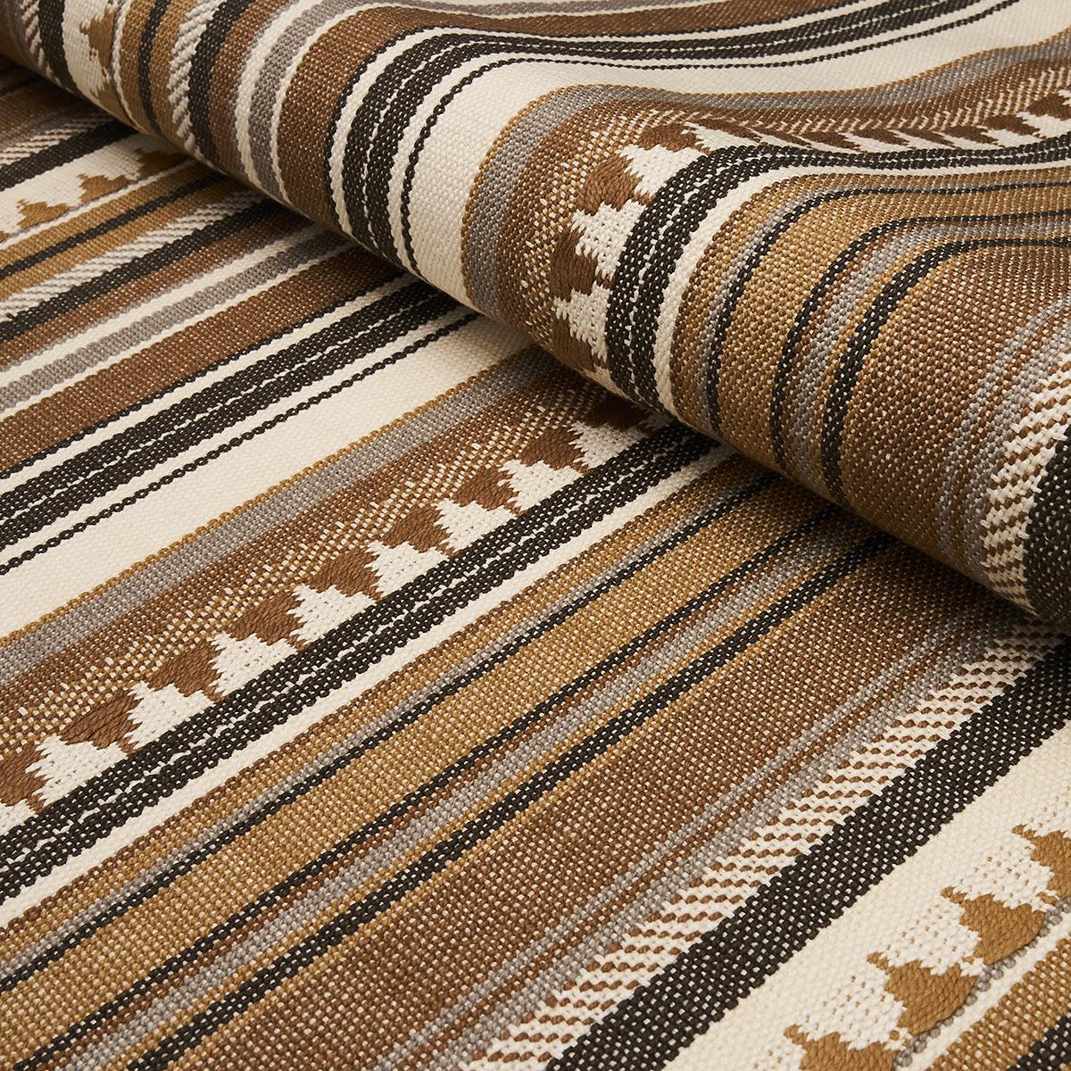 Schumacher Zuni Stripe Dune Fabric
