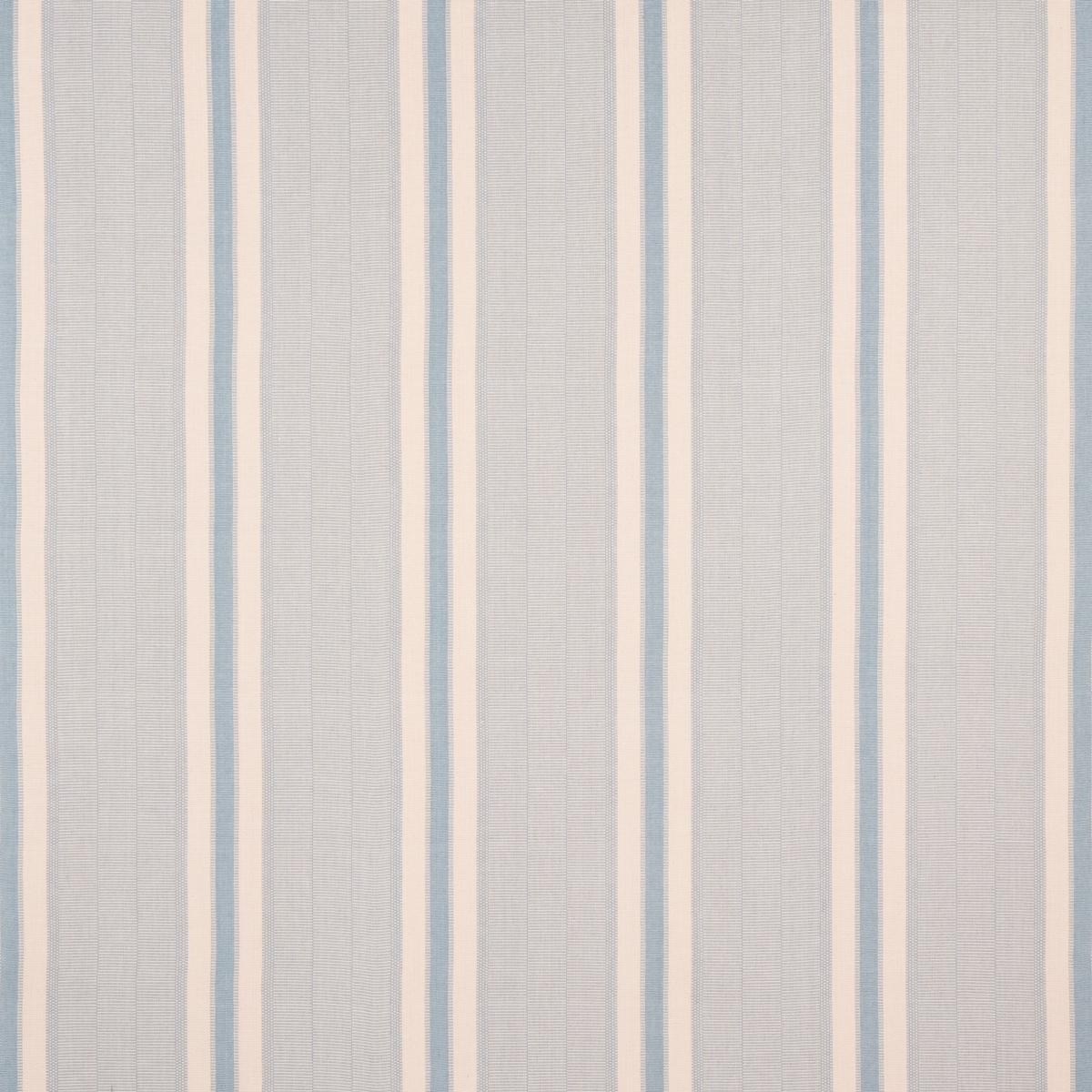 Schumacher Ipala Hand Woven Stripe Sky Fabric