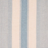 Schumacher Ipala Hand Woven Stripe Sky Fabric