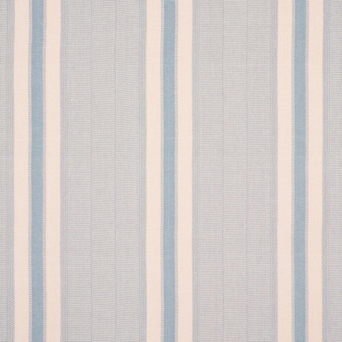 Schumacher Ipala Hand Woven Stripe Sky Fabric