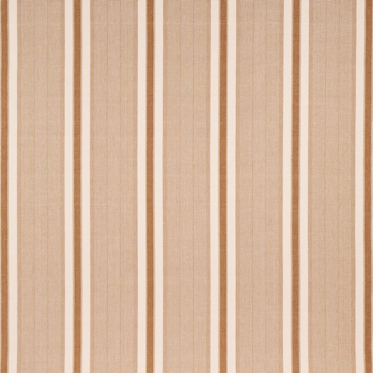 Schumacher Ipala Hand Woven Stripe Carmel Fabric