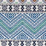 Schumacher Holmul Hand Woven Blue Fabric
