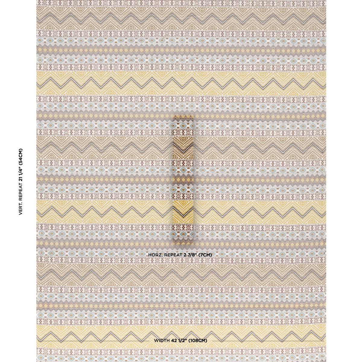 Schumacher Holmul Hand Woven Ochre Fabric