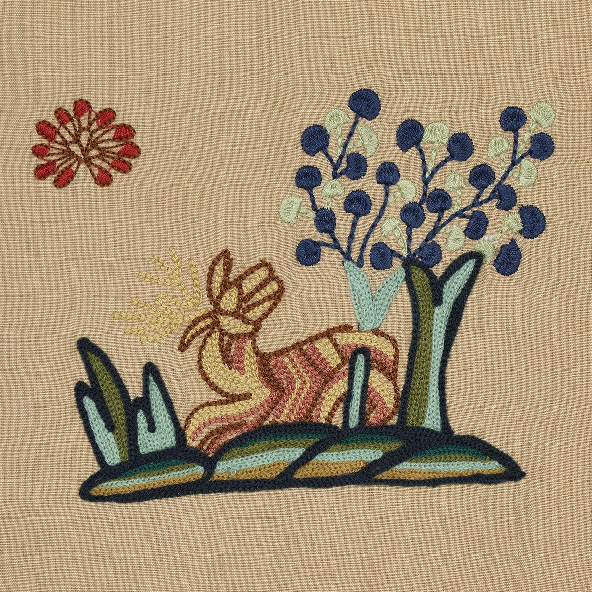 Schumacher Garden Fantasie Document Fabric