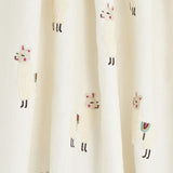 Schumacher Llama Embroidery Multi Fabric