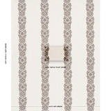 Schumacher Joelle Stripe Chocolate Fabric