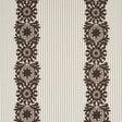 Schumacher Joelle Stripe Chocolate Fabric