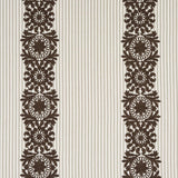 Schumacher Joelle Stripe Chocolate Fabric