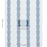 Schumacher Joelle Stripe Blue Fabric