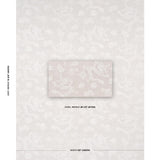 Schumacher Dragon Embroidery Ivory On Natural Fabric