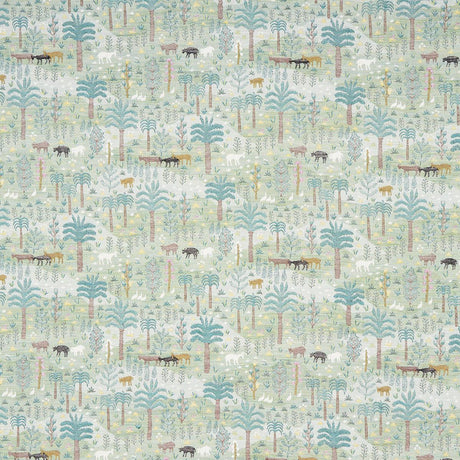 Schumacher Las Colinas Scenic Tapestry Green Fabric