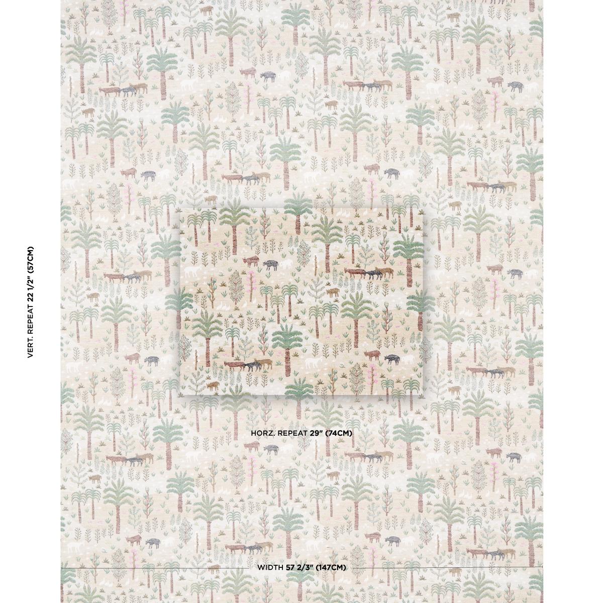 Schumacher Las Colinas Scenic Tapestry Natural Fabric