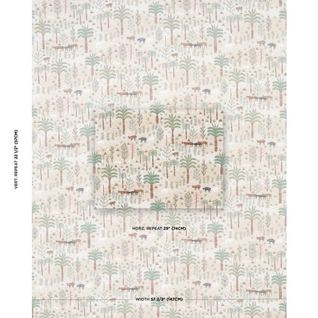 Schumacher Las Colinas Scenic Tapestry Natural Fabric