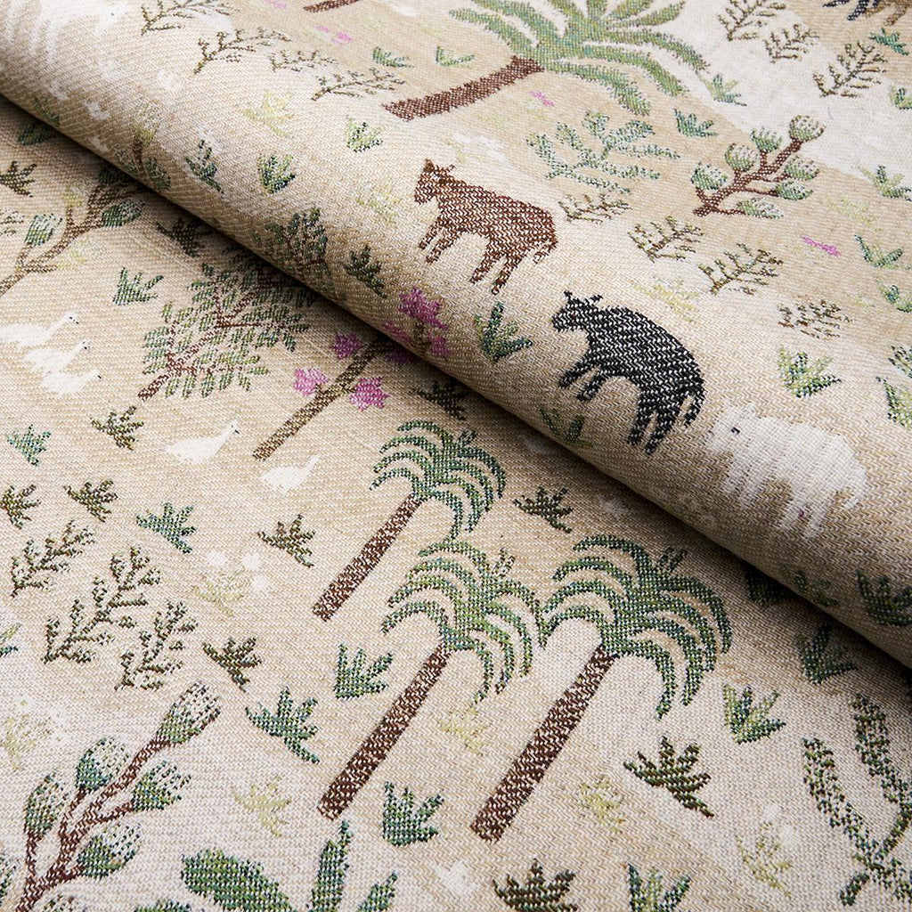 Schumacher Las Colinas Scenic Tapestry Natural Fabric