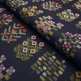 Schumacher Annika Floral Tapestry Multi On Navy Fabric