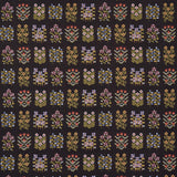 Schumacher Annika Floral Tapestry Multi On Espresso Fabric