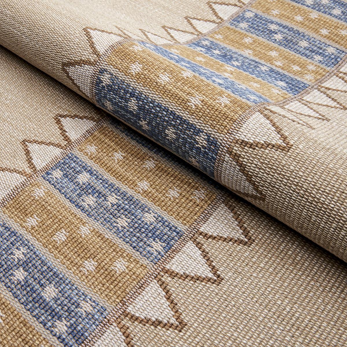 Schumacher Noor Kilim Stripe Ochre Fabric