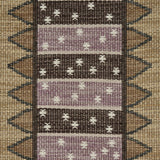 Schumacher Noor Kilim Stripe Aubergine Fabric