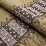 Schumacher Noor Kilim Stripe Aubergine Fabric